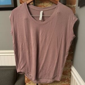 Athleta Cap Sleeve Mauve Top Size XXS